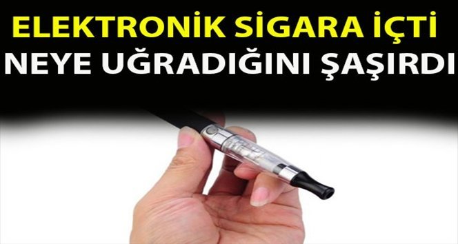 Elektronik sigara yüzünde “Bomba” gibi patladı