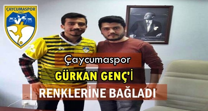 Soyadı gibi “Genç” futbolcu artık Çaycuma’da..!