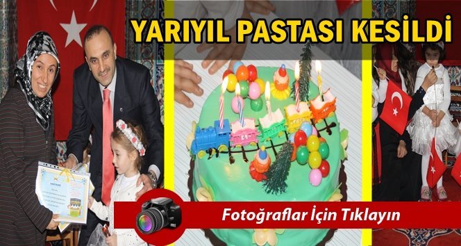 Filyos’ta 4-6 yaş 1. Dönem yarıyıl pastası kesildi