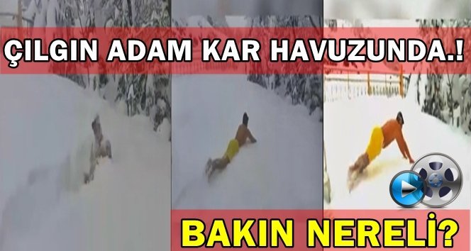 Kara balıklama dalan çılgın adam.!