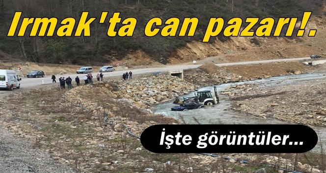 Kontrolden çıktı, ırmağa uçtu…