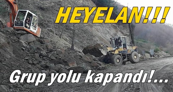 Heyelan Gökçebey’de yolu kapattı!…