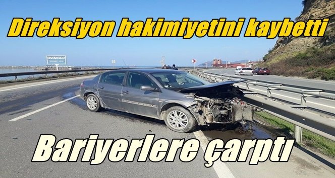 Otomobil hurdaya döndü