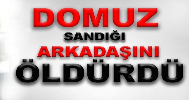 Avda domuz zannettiği arkadaşını öldürdü