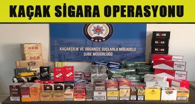 Emniyetten kaçak sigara operasyonu