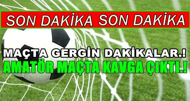 Futbolcular birbirine girdi