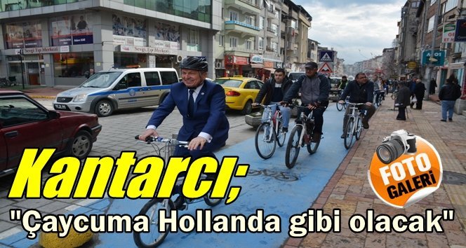 Çaycuma’da her yer artık bisiklet