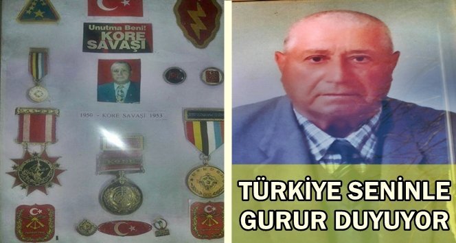 Kore Gazisi Şevket Akkuş’un aldığı madalyalar