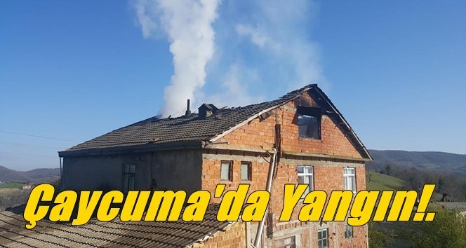 Ev yanıyor, ekipler seferber oldu!.