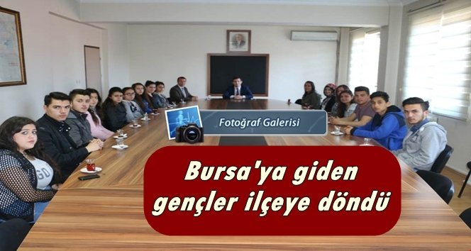 Gençlerden Kaymakama teşekkür ziyareti