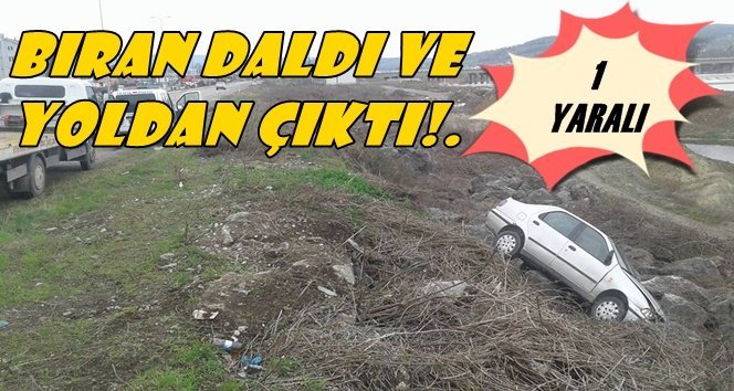 Çaycuma’da kaza; 1 yaralı