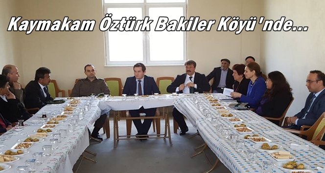 Gökçebey Kaymakamı Öztürk’ten köy ziyareti