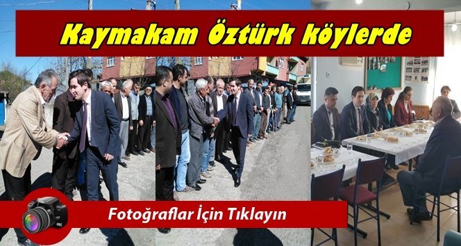 Gökçebey Kaymakamı Öztürk halkla buluştu