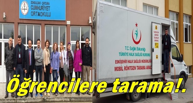 Çaycuma’da “Skolyoz” taraması yapıldı