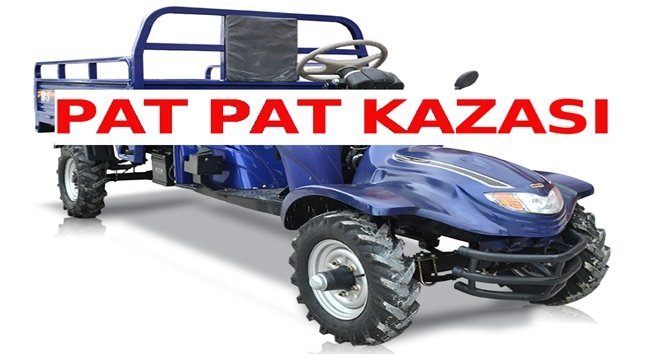 Patpat devrildi: 1 yaralı