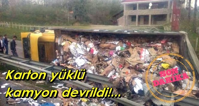 Bartın Çaycuma yolunda kaza…