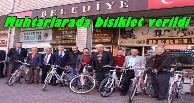 Kantarcı’dan Muhtarlara bisiklet…