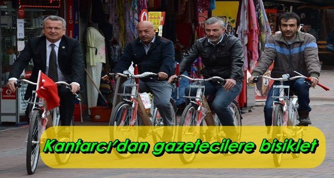 Çaycuma’da görev yapan basın mensuplarına bisiklet…