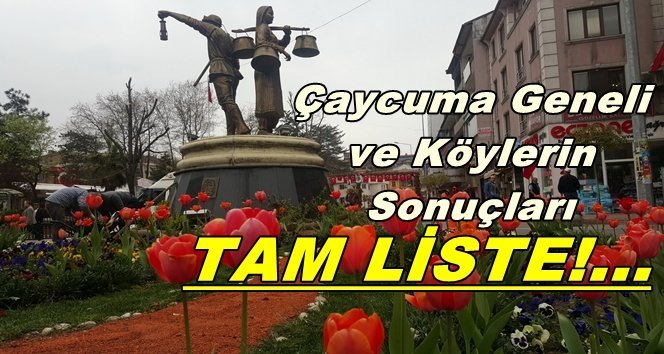 Çaycuma Kesin Sonuçlar. Tam Liste…