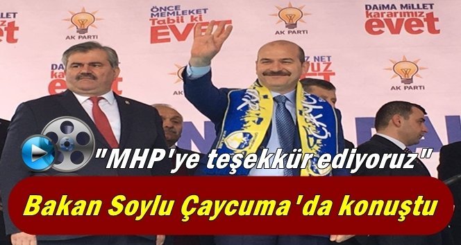 Bakan Soylu; “MHP ile anlaştık, uzlaştık ve milletimizin önüne getirdik”