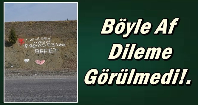 “Beni Affet” dedi…