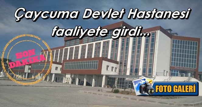 Hasta almaya başladı…Acil servis yakında açılacak…