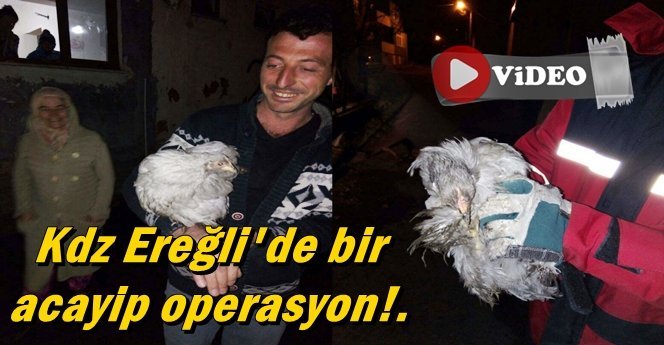 Su kanalında “Tavuk” kurtarma operasyonu!.