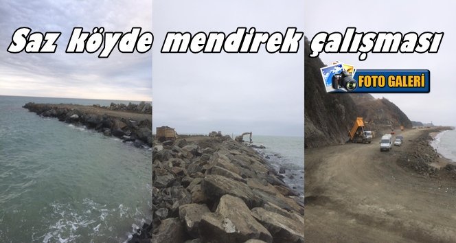 Filyos Liman Projesinde mendirek yapımı