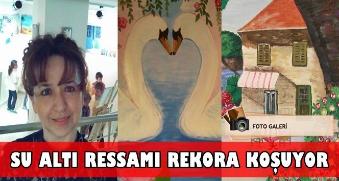 Çaycumalı Su Altı Ressamı Figen Ramazanoğlu’ndan sergi