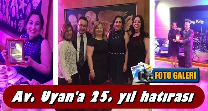 25 yılını onur plaketi ile taçlandırdı