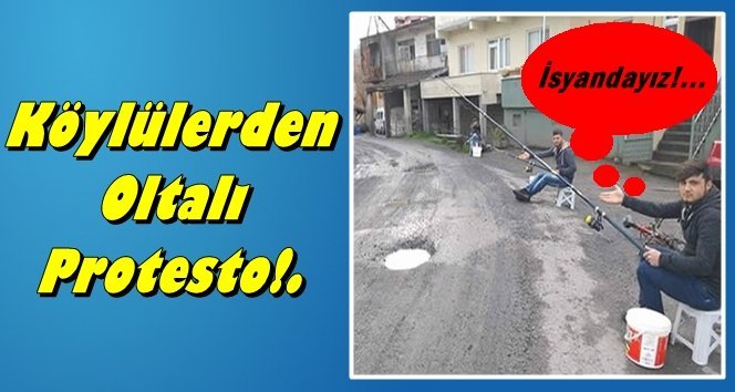 Köy ortasından geçen TIR’lar yollarını perişan etti…