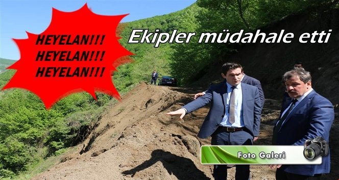 Gökçebey-Hacımusa grup yolunda toprak kayması…