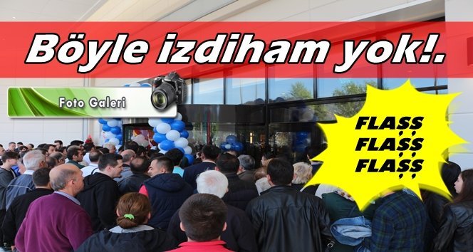 AVM açılışında izdiham…