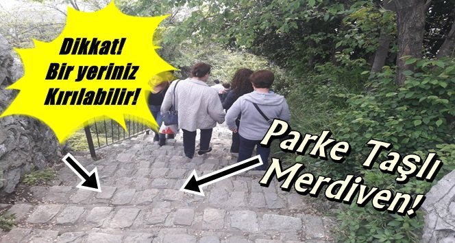 Böyle merdivende yürümek cesaret ister!…