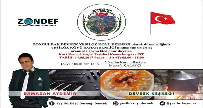 Haydi pikniğe!. Devrekliler Ramazan Aydemir ile coşacak…