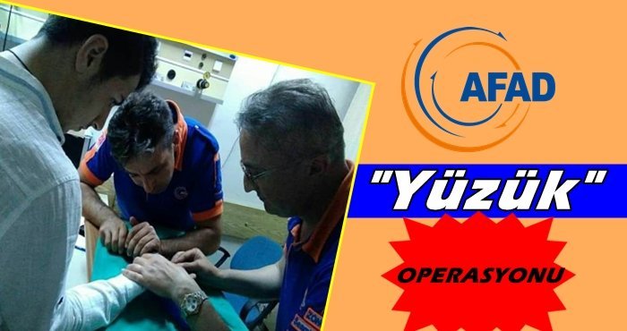 Sıkışan “Yüzük” AFAD sayesinde çıkarıldı…