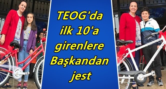 Başkan Güneş’in karne hediyesi “Bisiklet” oldu…