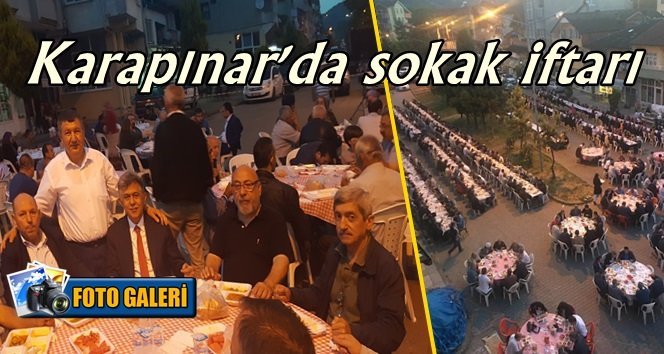 Karapınar’da geniş katılımlı sokak iftarı…