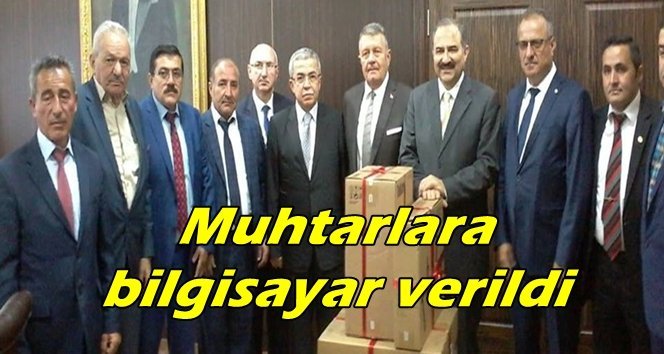 Vali Kaban’dan muhtarlara bilgisayar