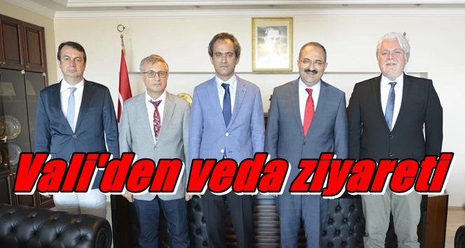 Vali Kaban’dan Rektör Özer’e veda ziyareti…
