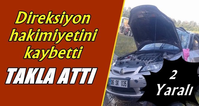 Çaycuma’da kaza…1’i ağır, 2 yaralı…