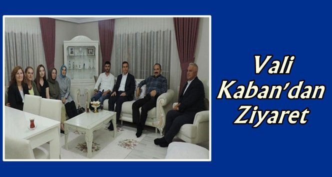 Vali Kaban’dan Çaycumalı şehit ailesine ziyaret