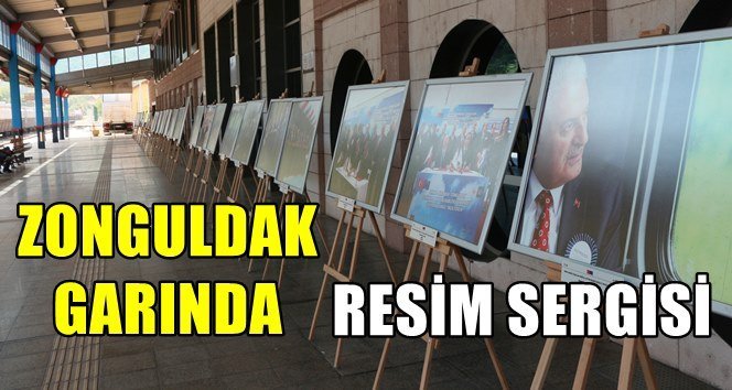 Fotoğraf sergisi Zonguldak tren garında açıldı