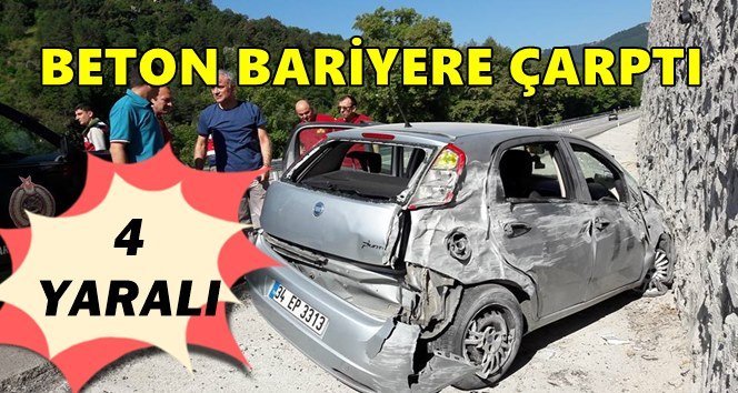 Devrek-Ankara karayolunda kaza…Sıkıştılar!.