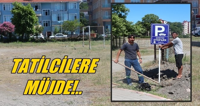 Filyos Belediyesi futbol sahasını otoparka açtı