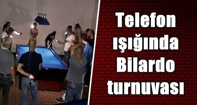 Enerji-Sa bilardo turnuvasını yarıda kesti