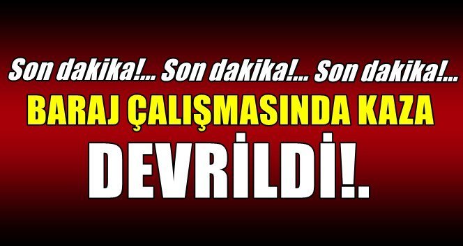 Flaş..Devrildi!. İş arkadaşları kurtardı…