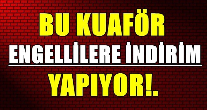 Engellilere büyük indirim!.