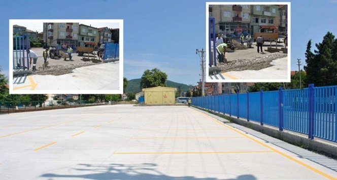 Otopark çalışmalarında sona yaklaşıldı…