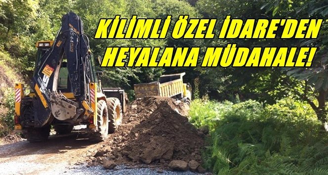 Türkali ve Göbü’deki heyalanlara müdahale!.